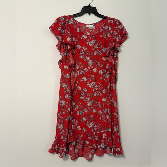 Max Studio Dresses & Skirts - Max Studio Red Floral Mini Dress